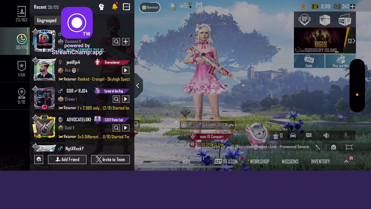 Day 272 TOURNAMENT SEMI FINALS LIVE IGL POV FT- NEW TEAM ||  Regular Streamer is back|| FT-HHxIGLisL