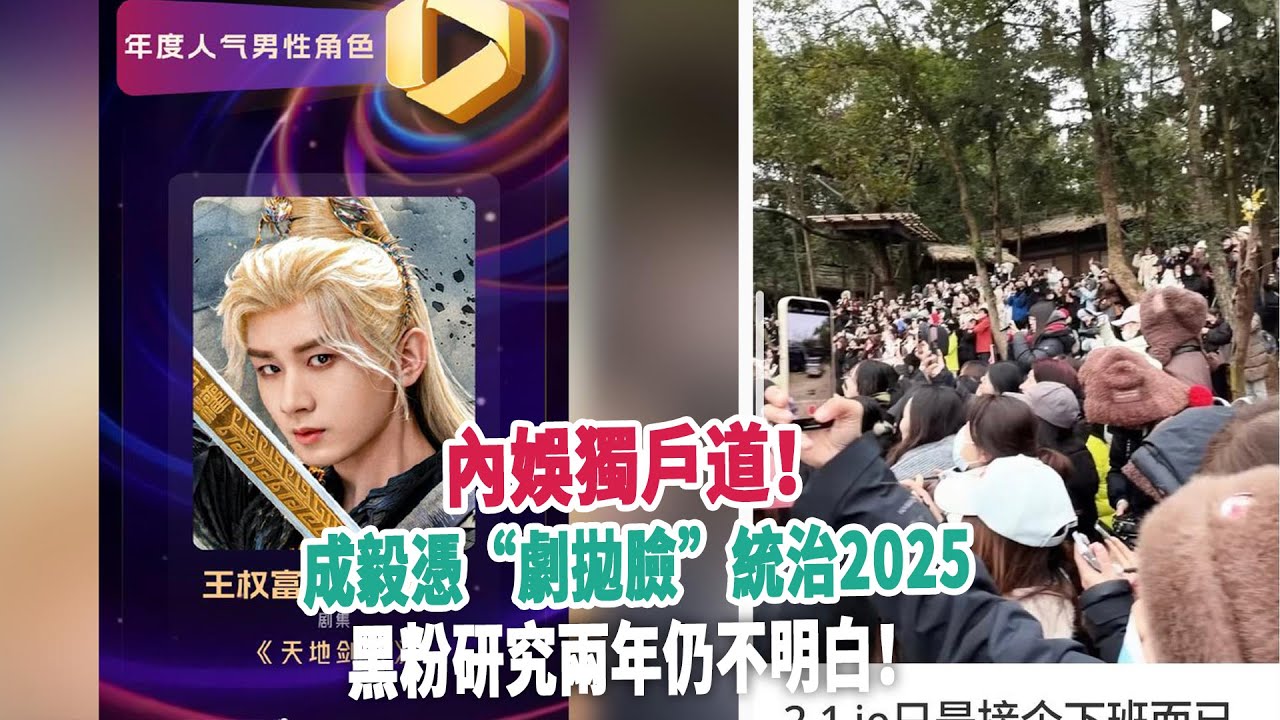 內娛獨戶道！成毅憑“劇拋臉”統治2025，黑粉研究兩年仍不明白！