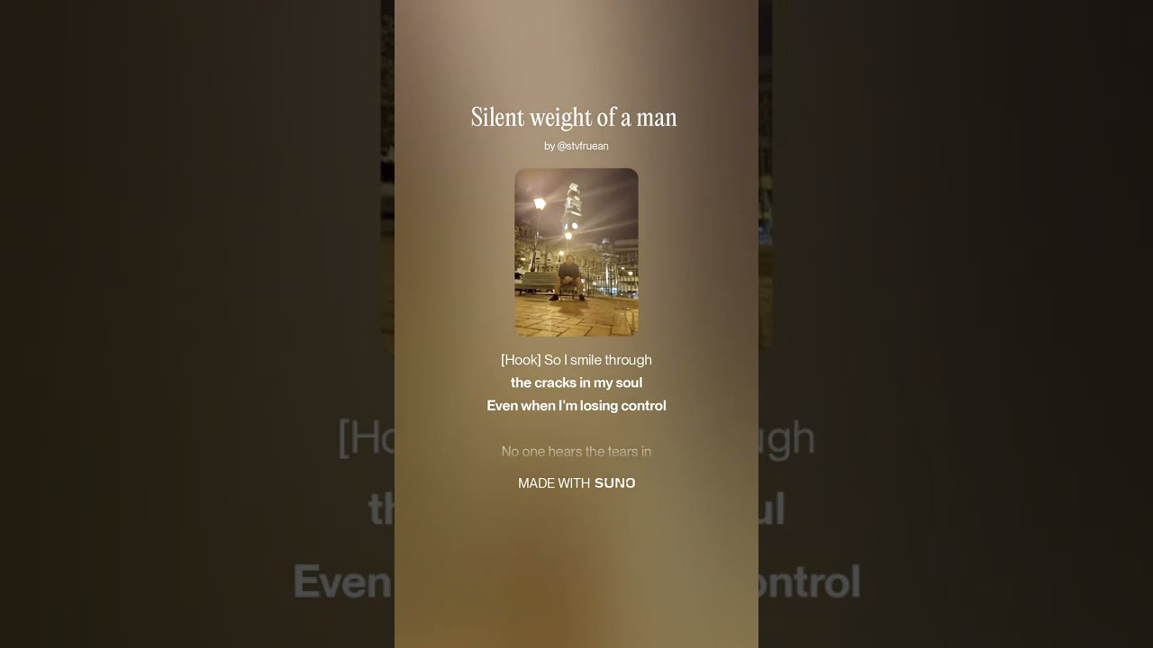 Silent weight of a man