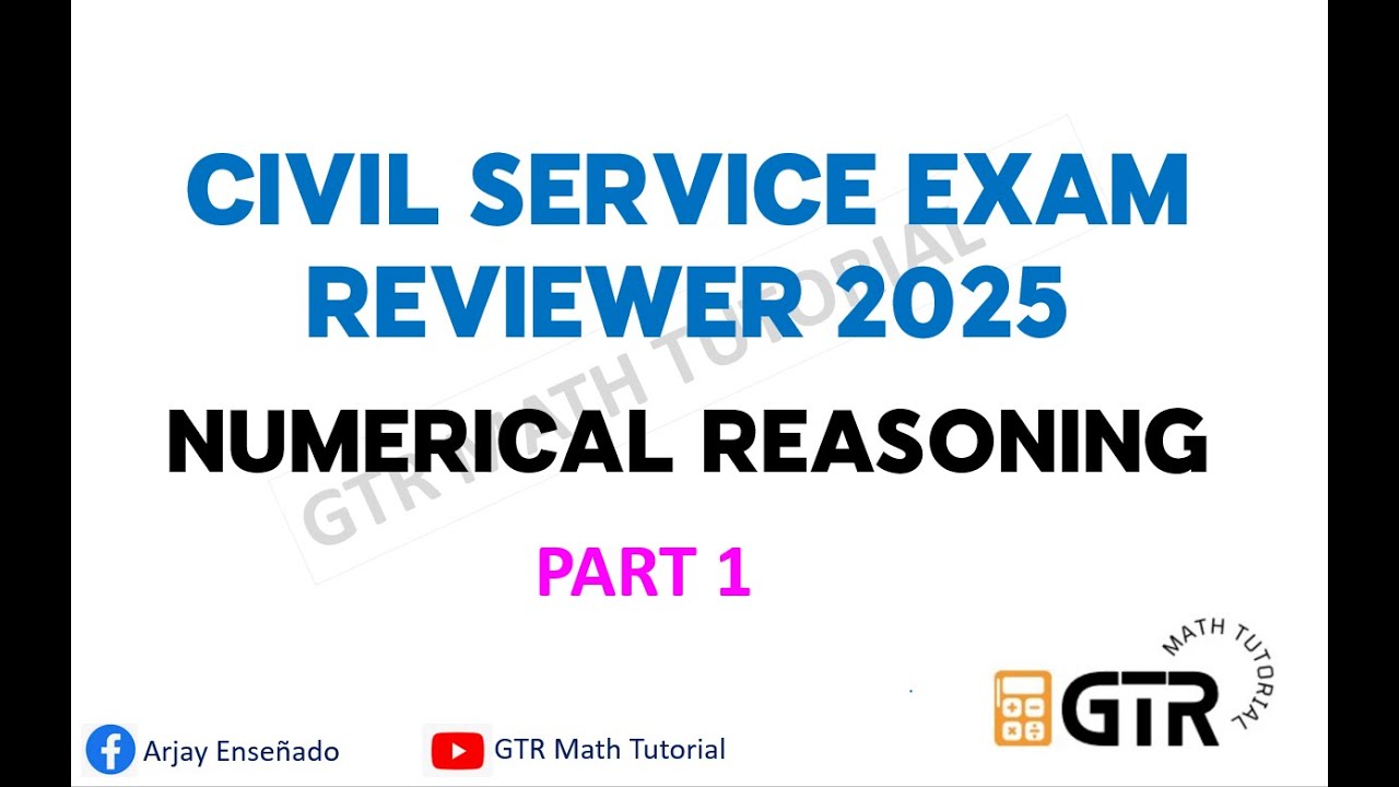 Civil Service Exam Reviewer 2025 | Numerical Reasoning