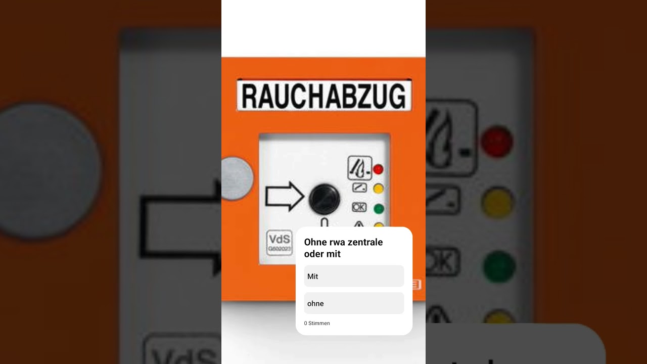 Mit zentrale oder ohne #rauchabzug #brandmeldetechnik