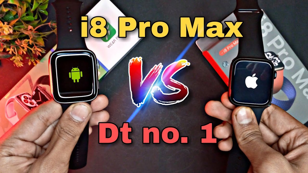 i8 pro max vs dt no1 (DT7 MAX) Smartwatch Unboxing and review🔥|| series 7 vs series 8 Smart watch ✌