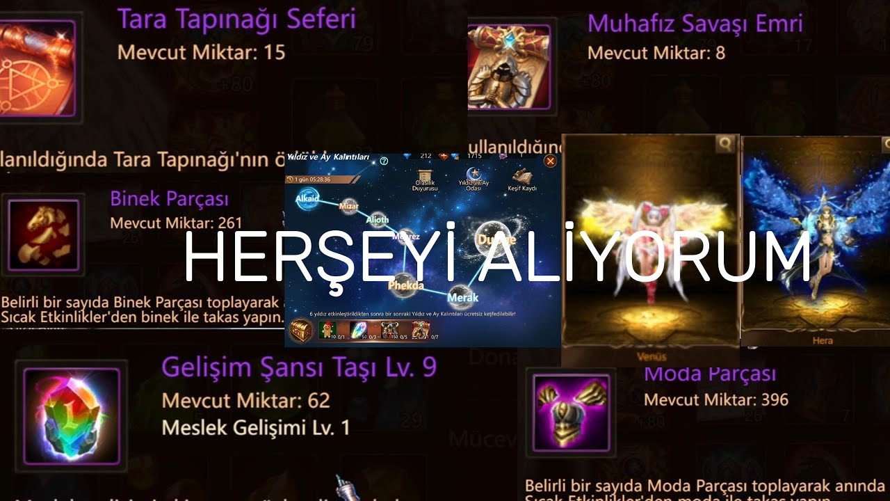 ETKİNLİKTEN HERŞEYİ ALDIM BİRİKİMİ HARCADIM                     