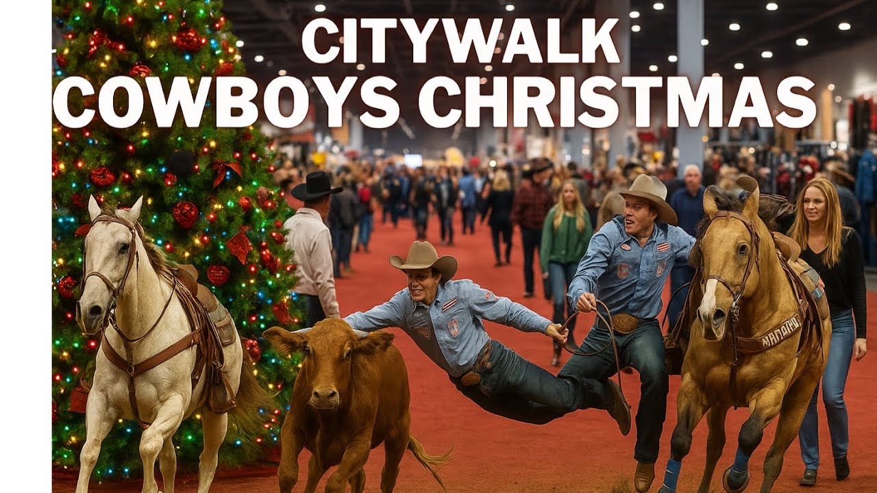 Christmas Cowboys in Las Vegas | December City Walk & Vegas Loop Tour