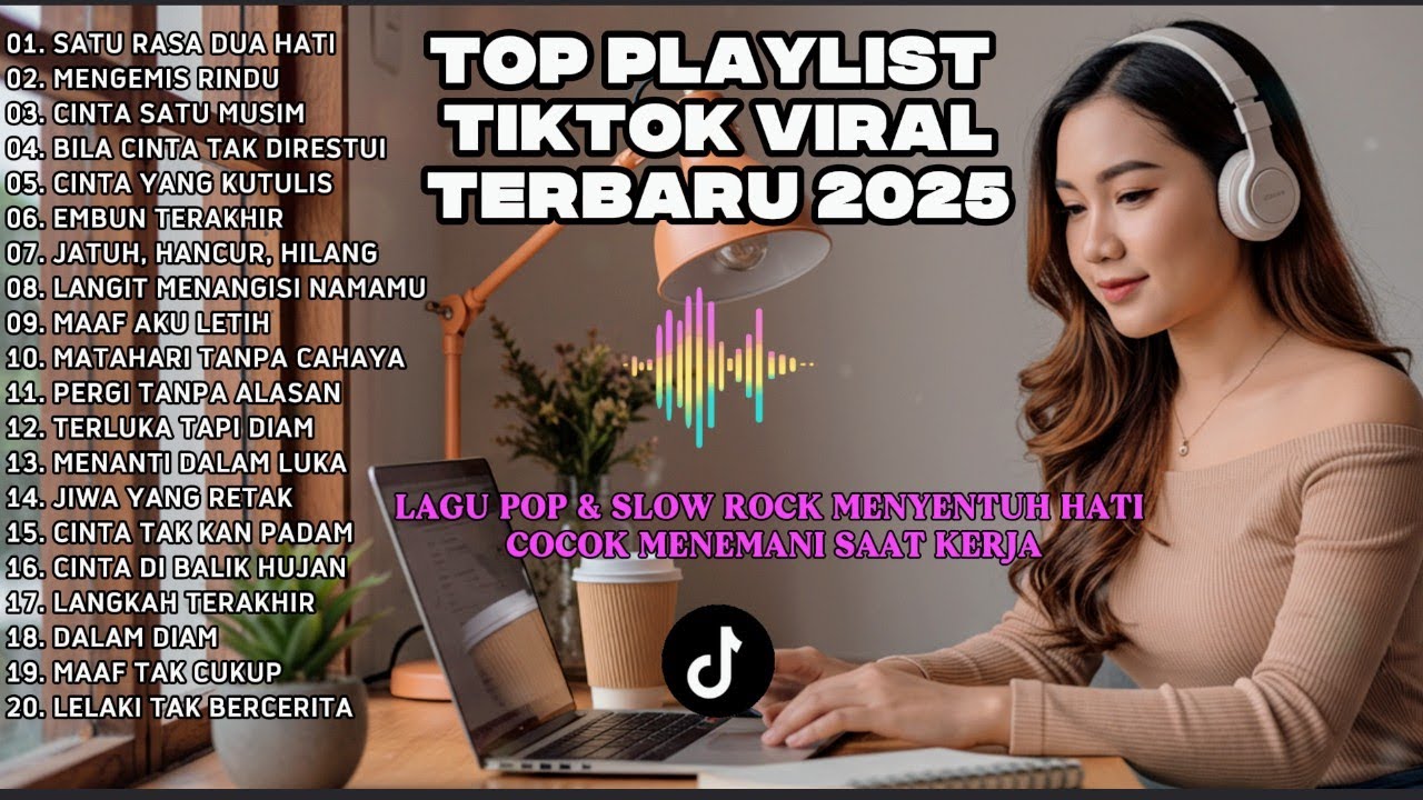 20 LAGU ENAK DIDENGAR SAAT KERJA DAN SANTAI - TOP PLAYLIST TIKTOK VIRAL TERBARU 2025