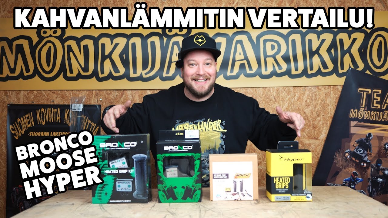 Mönkijän kahvanlämmittimet vertailussa! Bronco, Moose, Hyper!