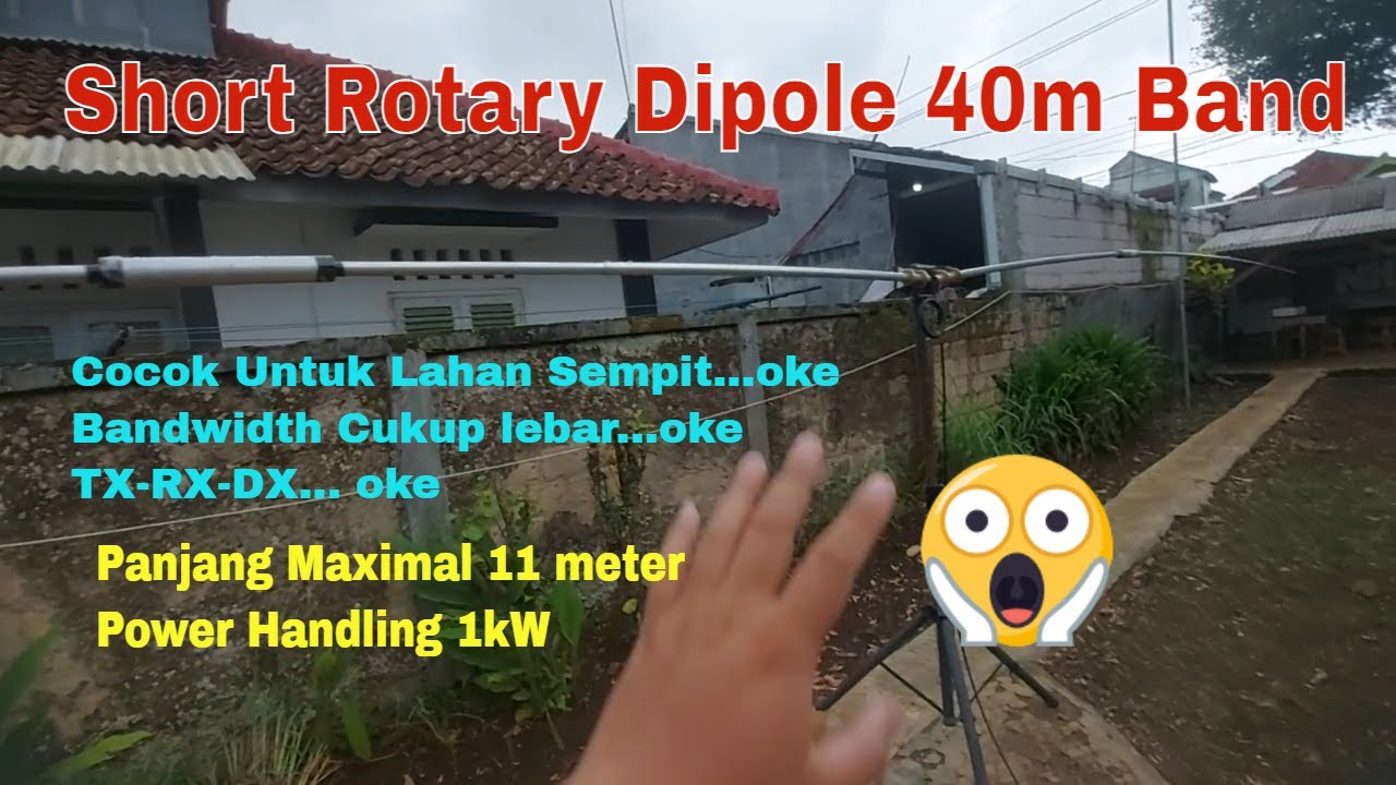 Short 40m Band Antena Rotary Dipole Terbaru
