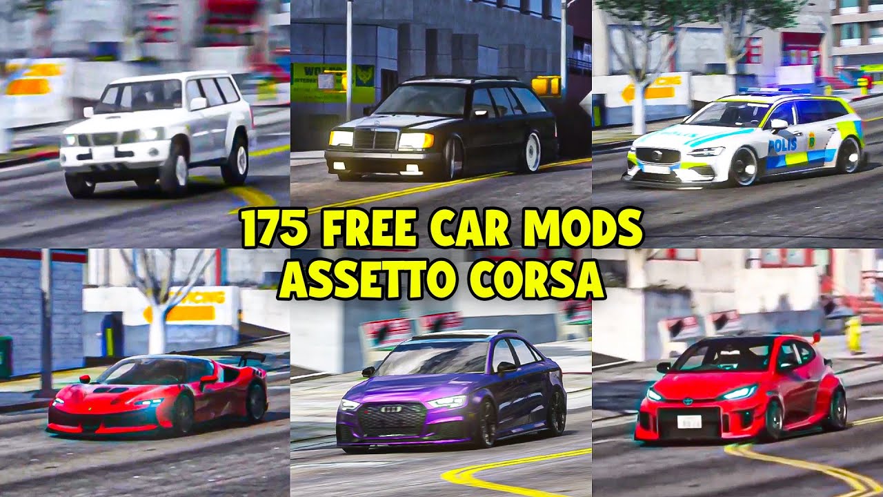 175 FREE CARS MODS for Assetto corsa