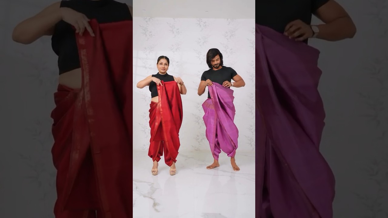 Get Ready to WOW in 5 Minutes with Dhoti Style Saree Draping! Dolly Jain and Rohit Bose