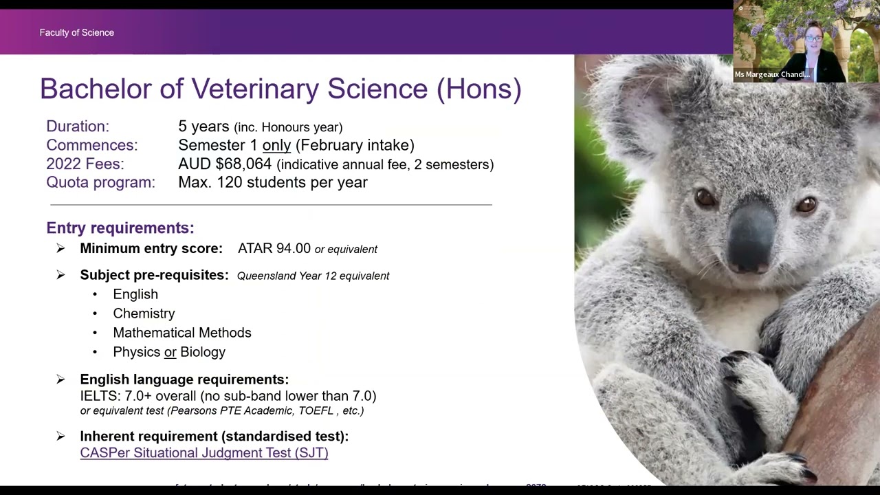 The University of Queensland - Study Veterinary Science at World Top 50 University