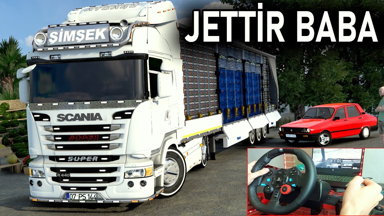 SEBZE JETİ ! KÜKREYEN TIR İLE JETE KALKTIK ETS 2 MOD MP Logitech G29