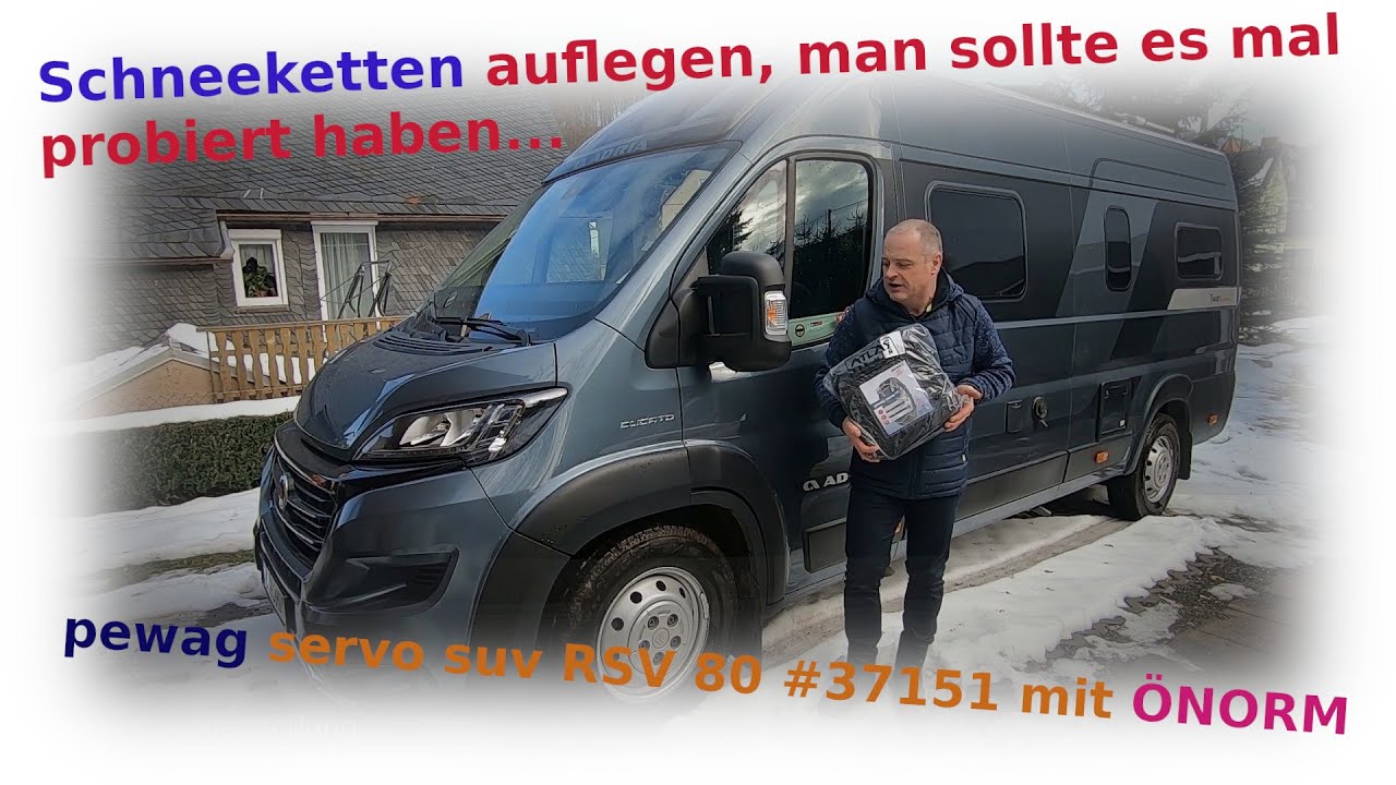 Schneeketten auflegen - man sollte es mal probiert haben...