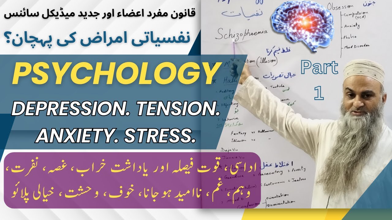 Nafsiyati amraz lecture in Urdu P1 | Schizophrenia kia hey? | depression anxiety stress tension