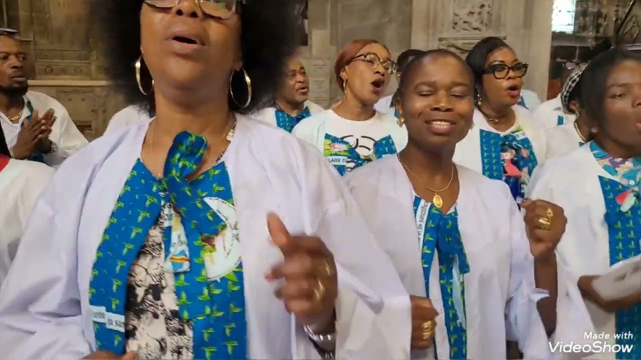 Chorale  lisanga  aumônerie catholique congolaise de Paris  messe  de mariage  du 26 /07/2025