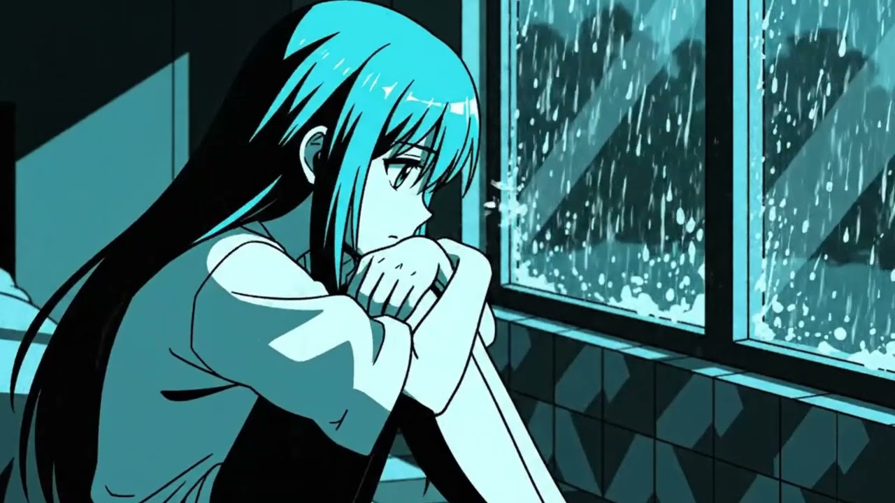 Melancholic Lofi Study Mix | Rain & Serenity 🖤