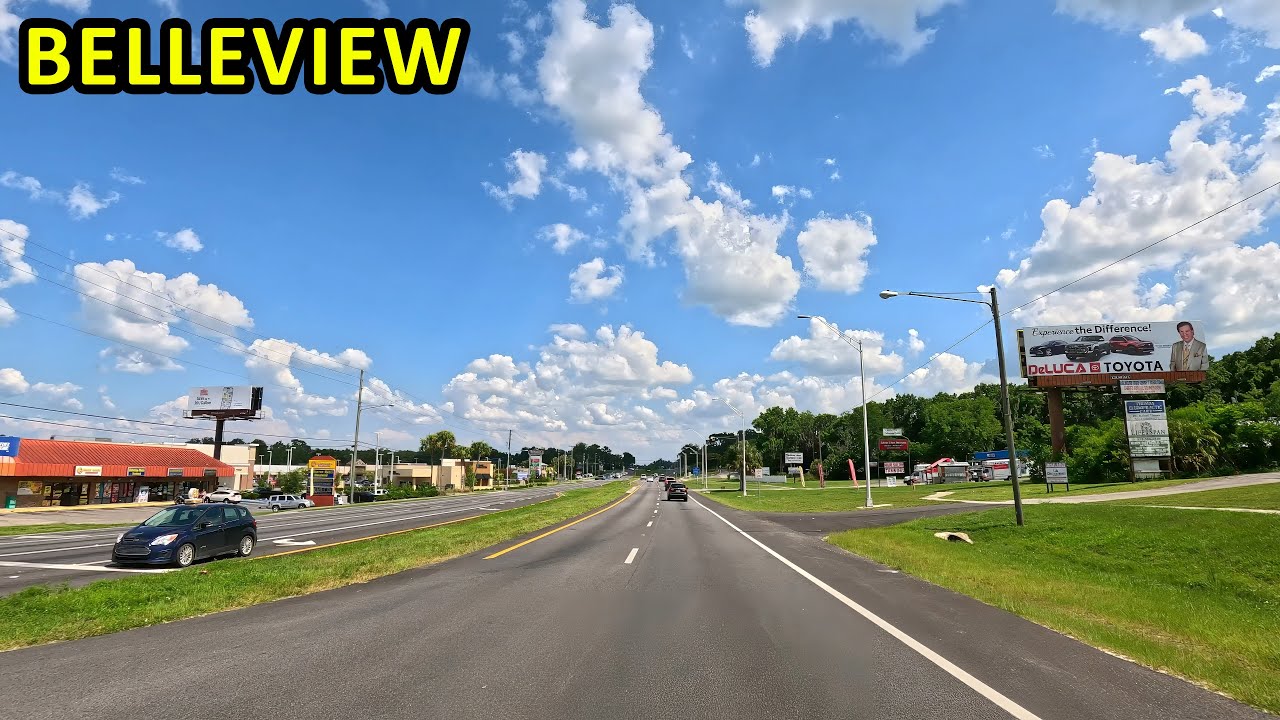Belleview Florida Driving Through