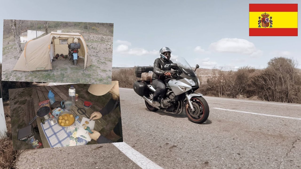 MOTO CAMPING na fronteira com ESPANHA - Dia 1 🏍️⛺🇪🇦