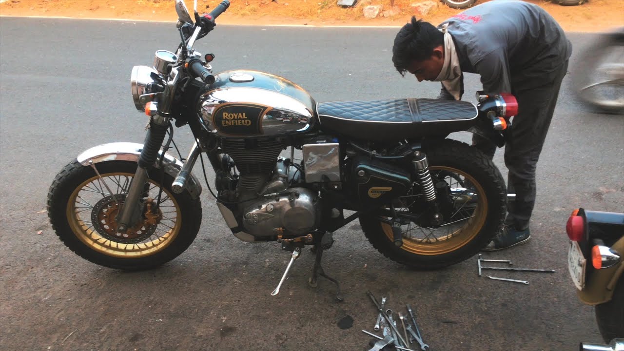 POWDER COATING | ROYAL ENFIELD SCRAMBLER BUILD