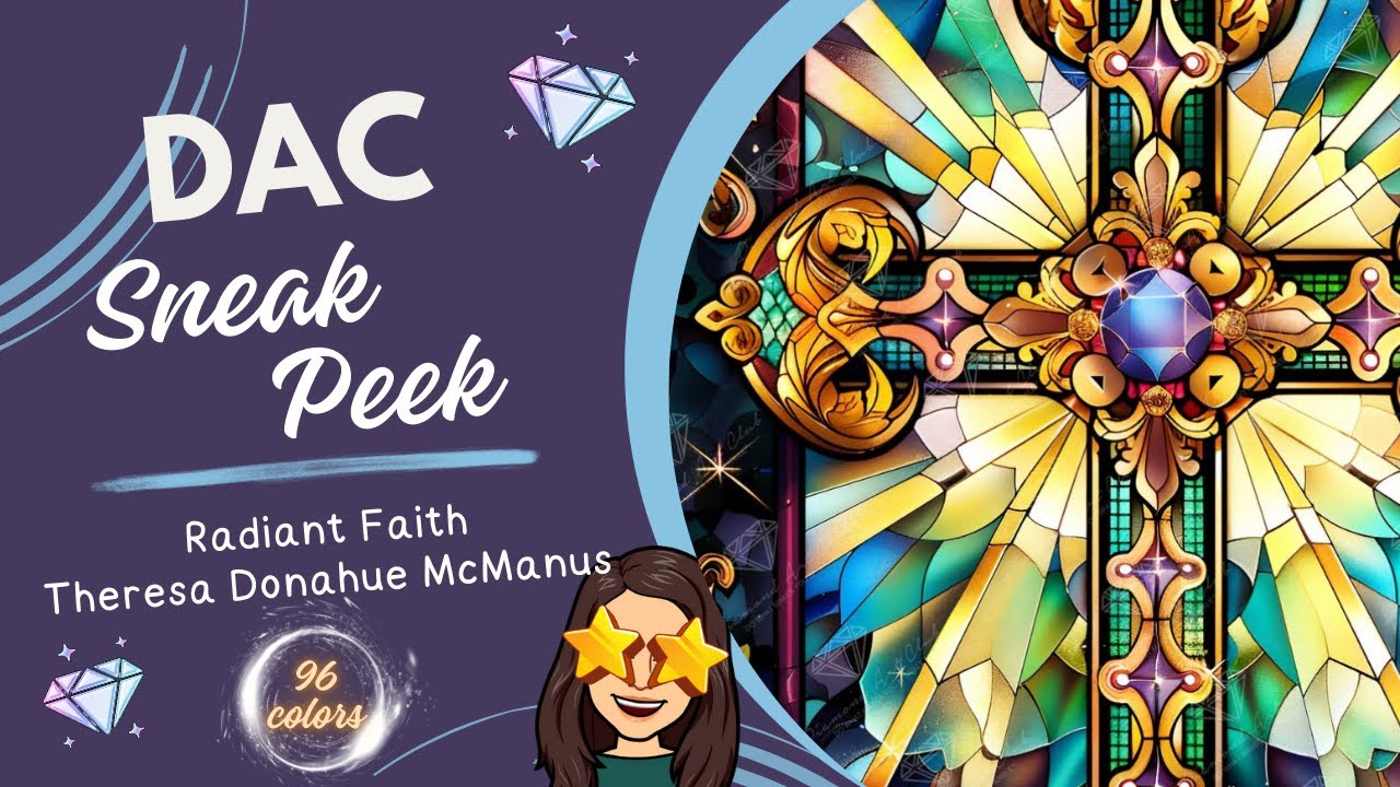 Diamond Art Club Sneak Peek! - "Radiant Faith" - Theresa Donahue McManus💎 diamond painting 💎