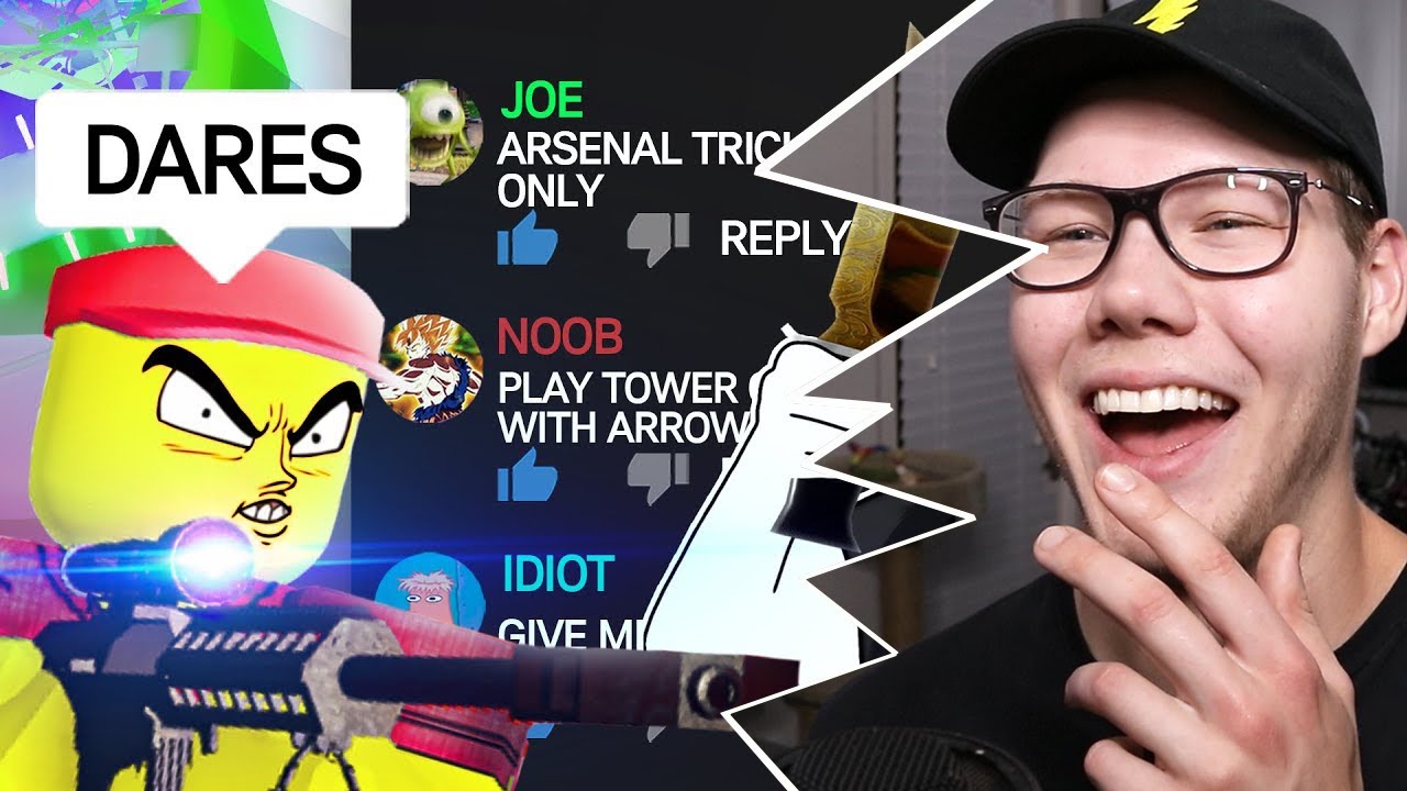 Reacting to ROBLOX DARES (funny moments)