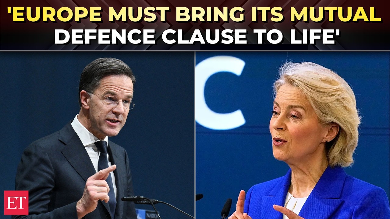 'Adapt or die as Ukrainians say': Von der Leyen issues urgent call to Europe, rebukes NATO chief