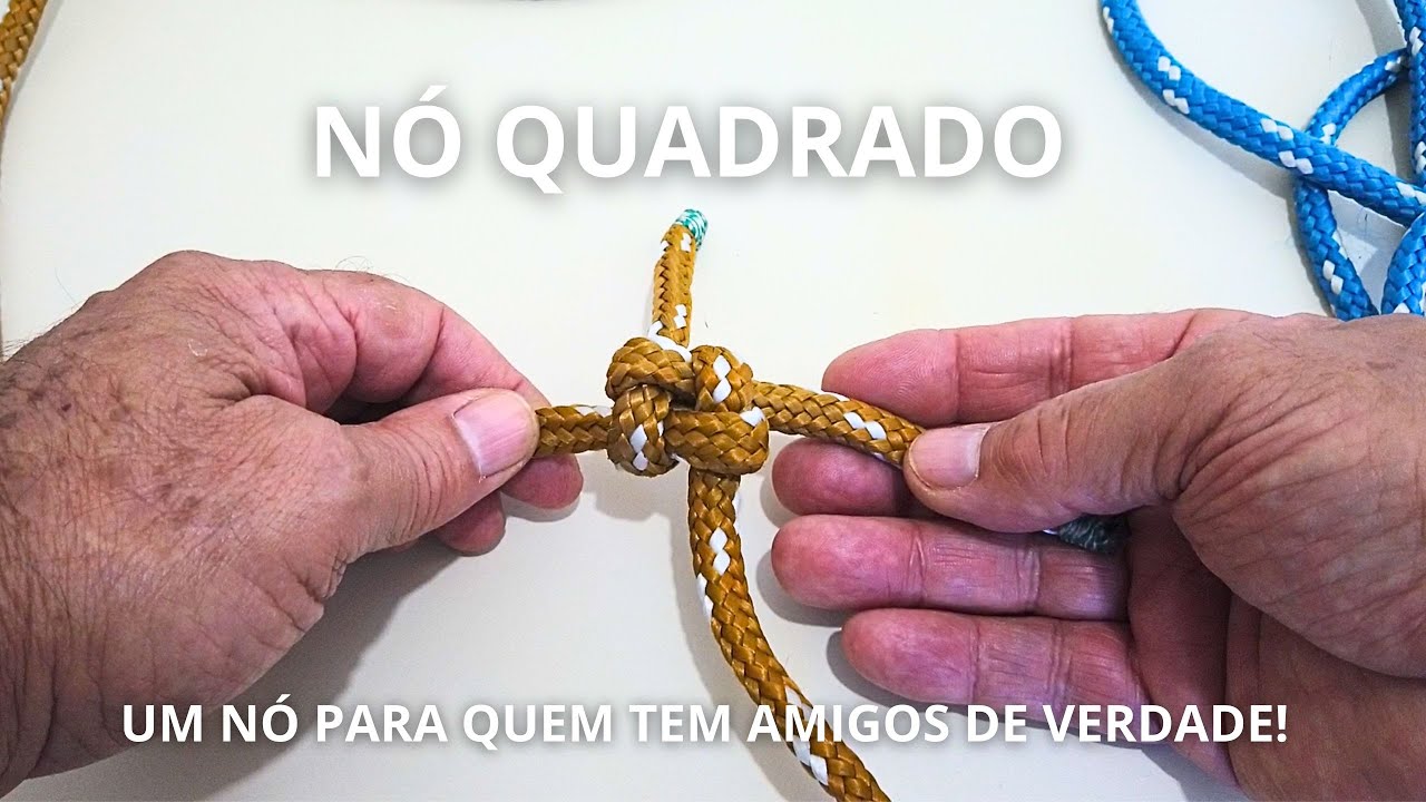 Nó quadrado ou nó da amizade - friendship knot  #nosecordas