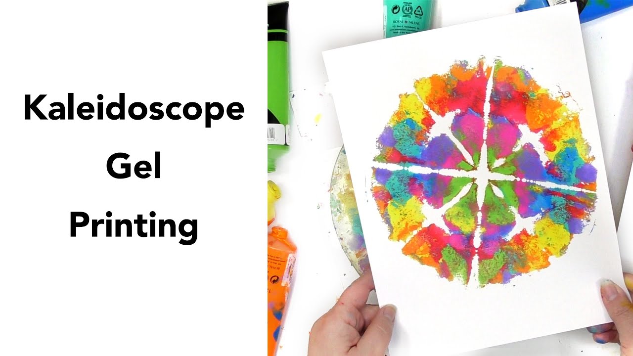 Kaleidoscope Gel Printing with a Round Plate