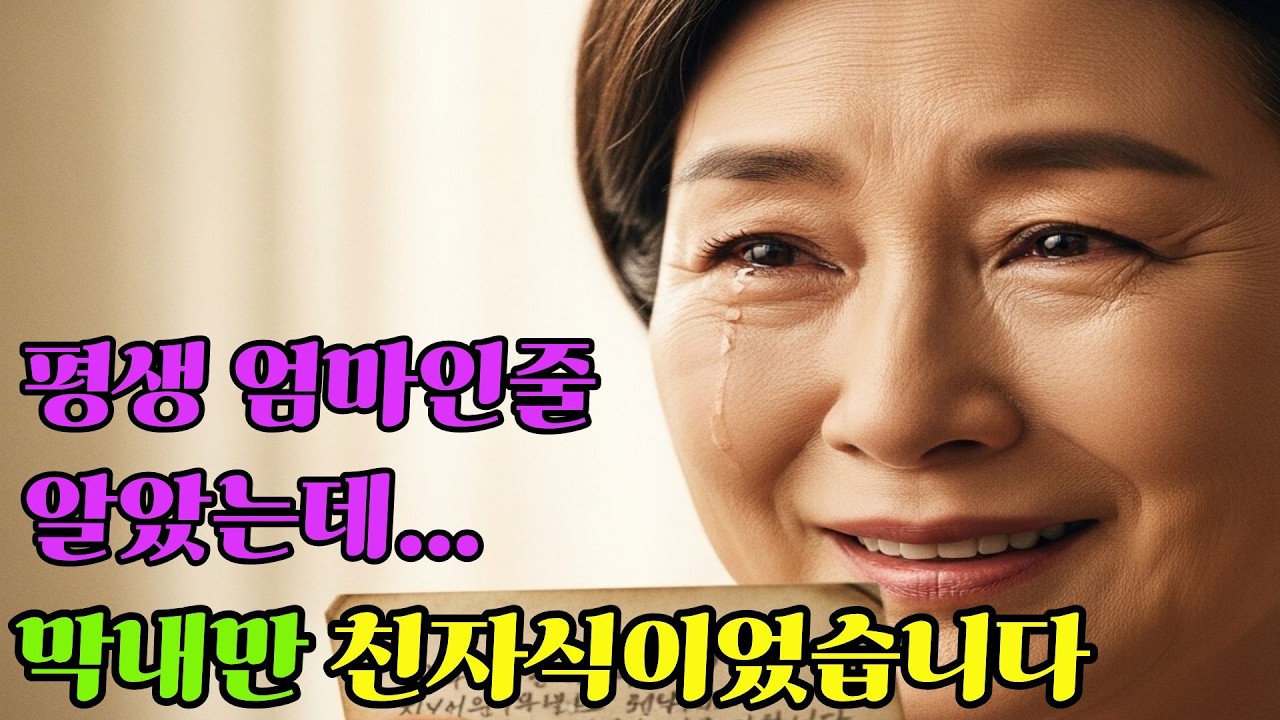 막내만 친자식이었습니다..아버지가 남긴 마지막편지