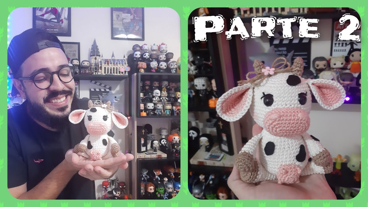 Vaquinha Amigurumi Passo a Passo (PARTE 2) Gigi a Vaquinha, Bichinhos do Ti #tiagoamigurumi