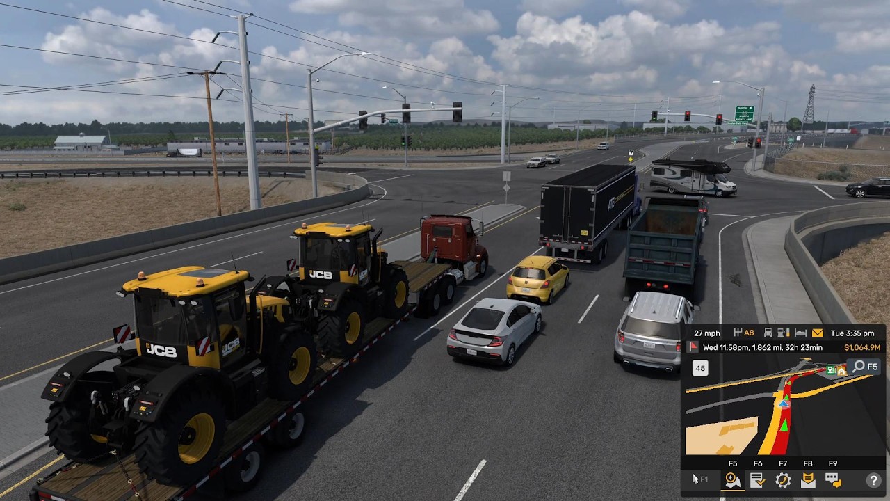 Delivered 2 JCB .....#ets2 #americantrucksimulator