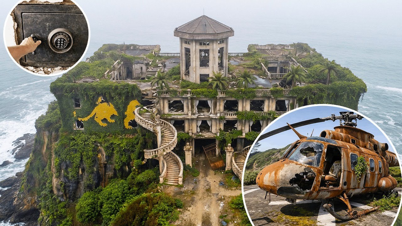 Crime Billionaire's Mansion Left Behind | ABANDONED with Helicopter and Vault