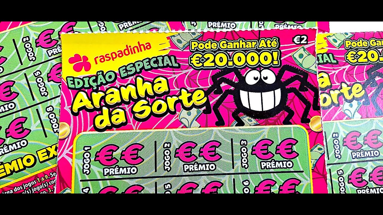 🔥 INSISTI NA ARANHA DA SORTE 🕷️ | Raspadinha Edição Especial de 2€ 💰 Prémio Máximo 20.000€!