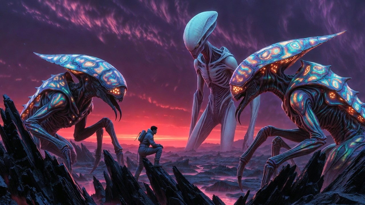 Human vs Alien Elite Hunters: The Lesson of Courage & Intelligence 🌌👽🔥