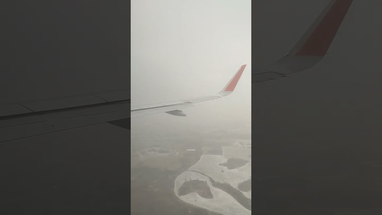 Посадка самолета. Аэропорт Новосибирск (Толмачёво) имени А.И. Покрышкина.