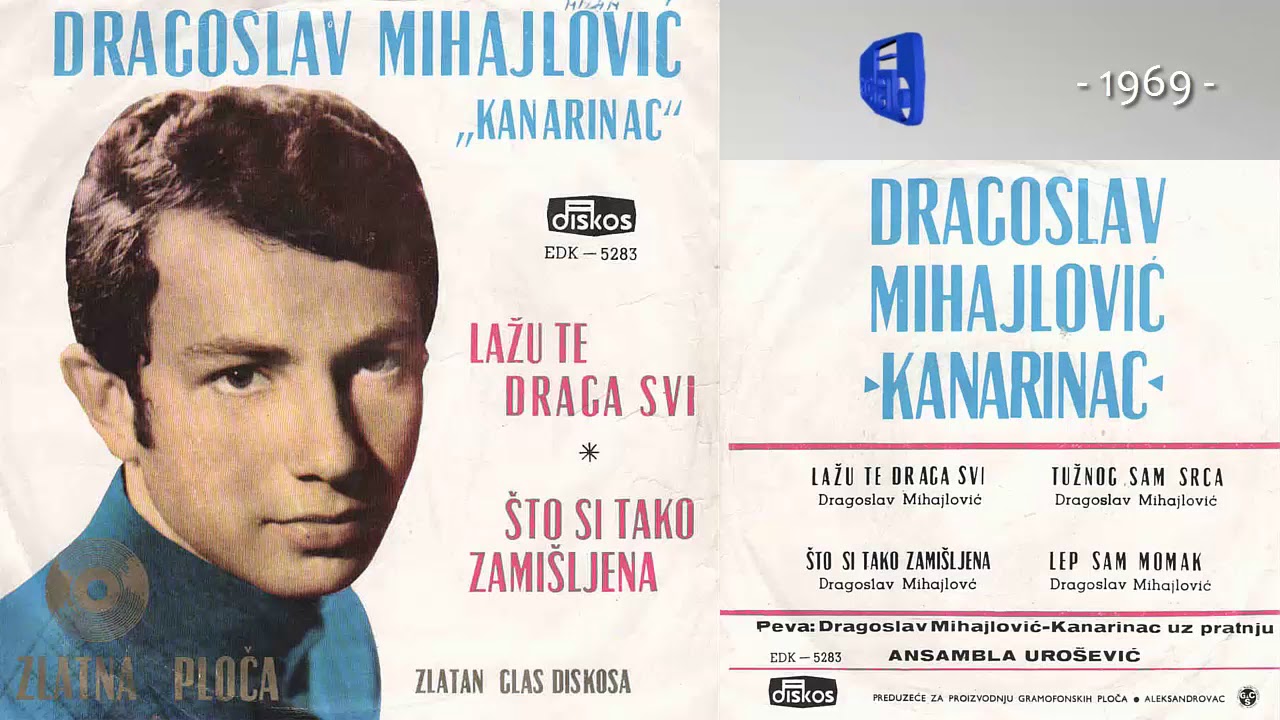 Dragoslav Mihajlovic Kanarinac - Lazu te draga svi - (Audio 1969)