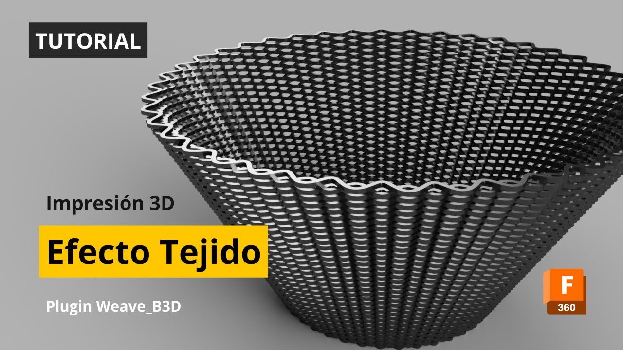 Tutorial efecto tejido en tus impresiones 3D.