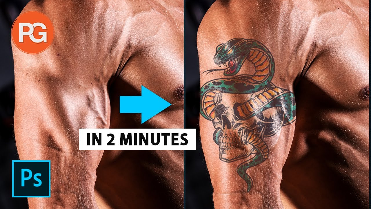 How to Add REALISTIC Tattoo in Photoshop || Fake Tattoo || Photoshop Tutorial