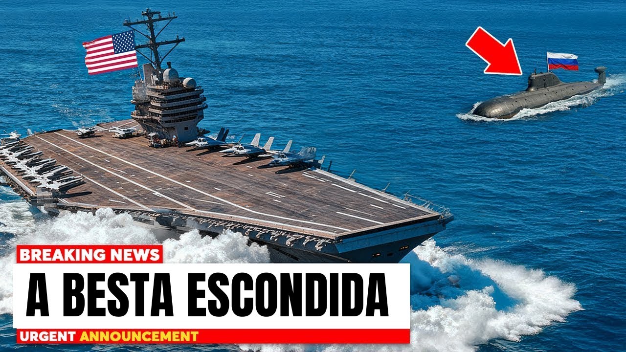 Desafio no Fundo do Oceano Submarino Russo RODA Com Navio de Guerra dos EUA