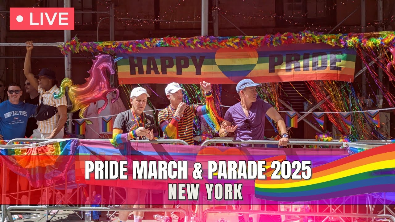 🔴 NYC LIVE | 🌈 Pride March & Parade 2025 🏳️‍🌈