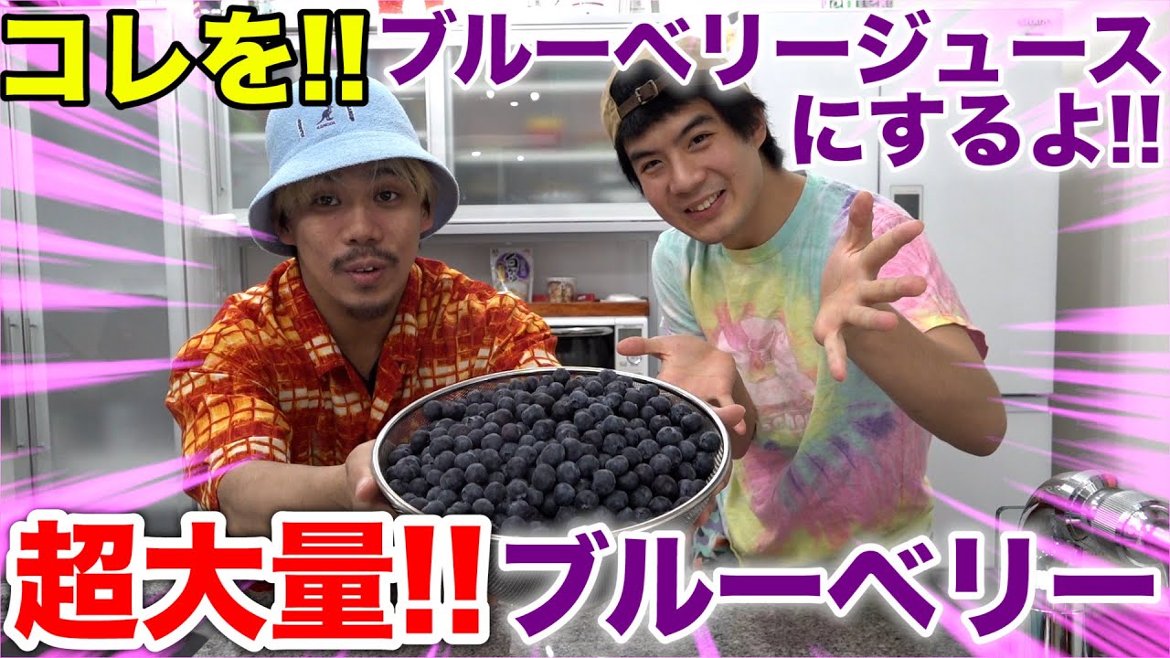100％ブルーベリージュース作ってみたら予想しない展開に！？