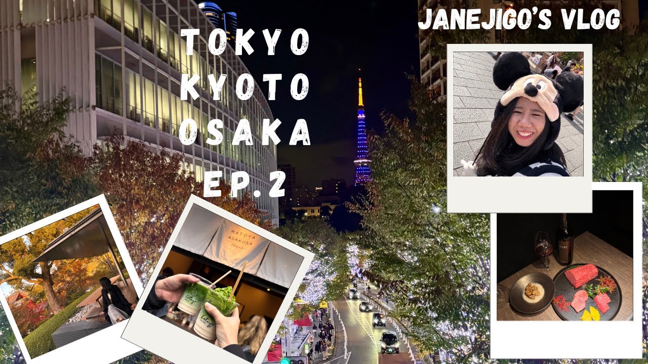 Tokyo Kyoto Osaka 13 วัน  EP.2 เน้นกินเบบจุกๆ เที่ยว disney sea รีวิวมัทฉะเจ้าดัง