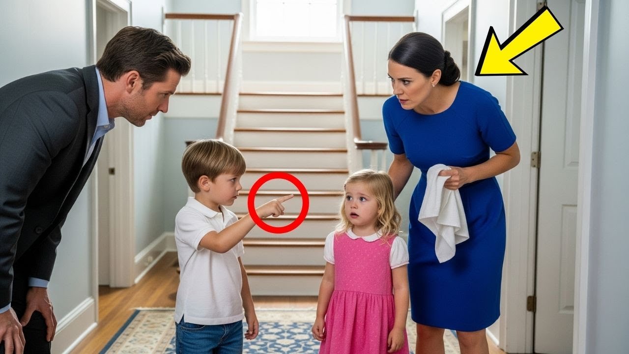 Sie brachte ihre Tochter zum Putzen – Der Junge zeigte: „Papa, schau, das ist sie!“.