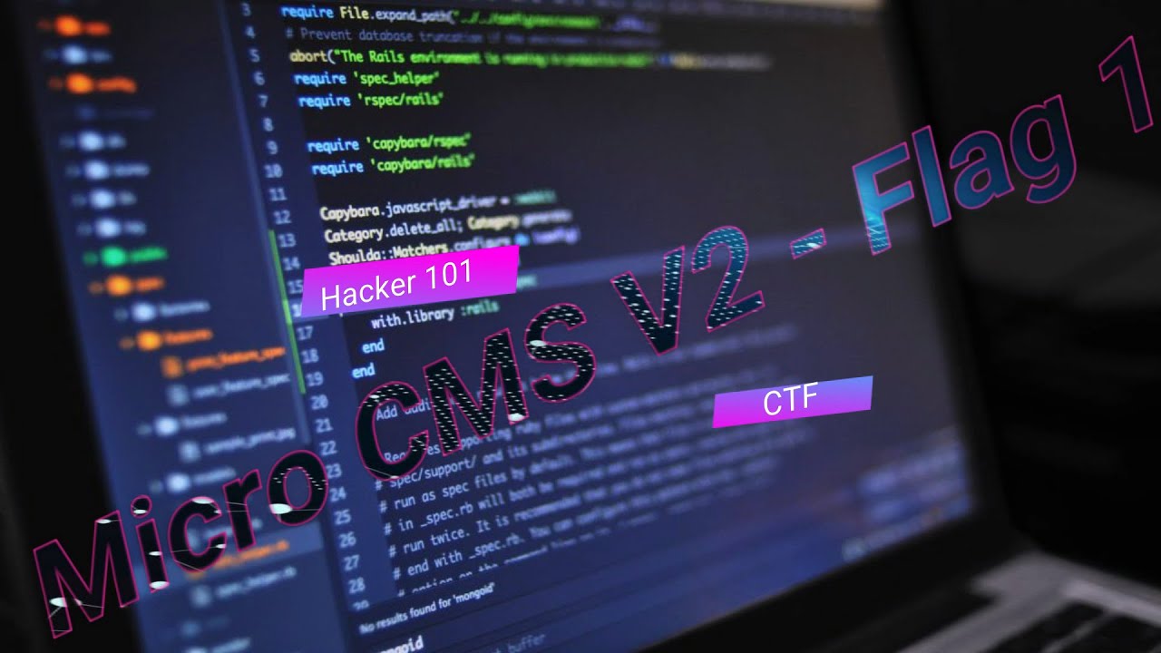 Hacker 101 CTF Walkthrough : Micro CMS V2 - Flag 1