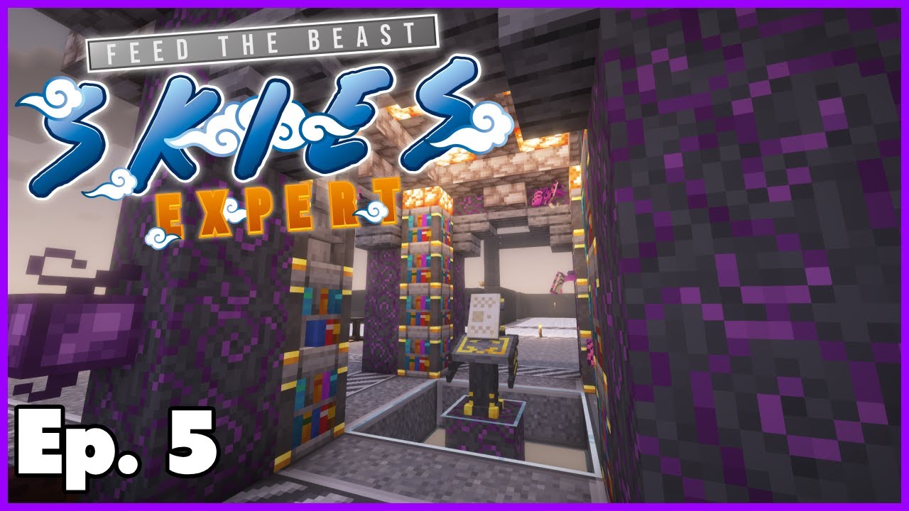 FTB Skies Expert - Эпизод 5 - Система хранения и творческий полёт