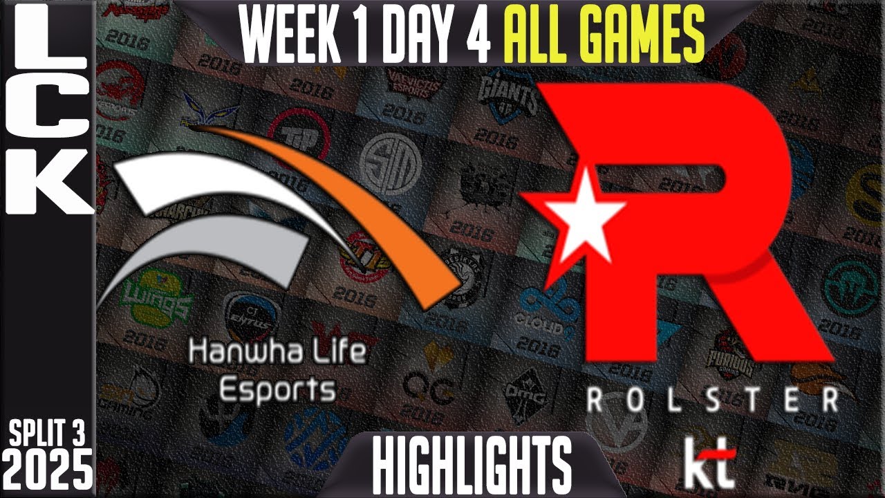 Hanwha Life Esports vs KT Rolster Highlights ALL GAMES | LCK Split 3 2025 W1D4 | HLE vs KT