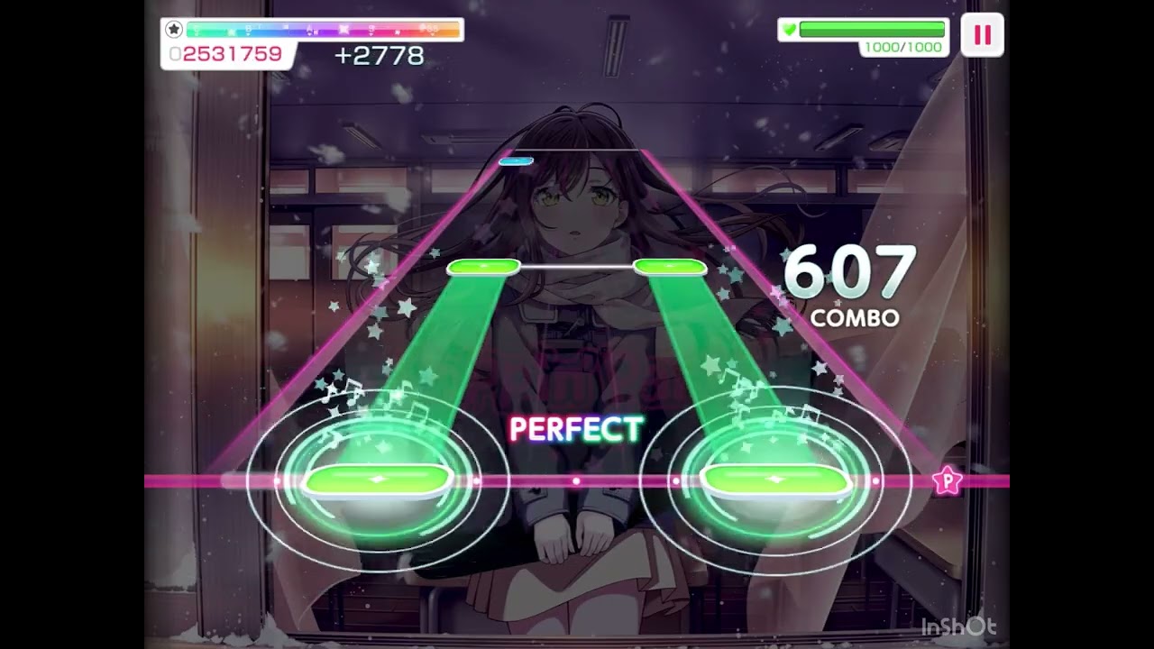 バンドリ　元祖！バンドリちゃんのテーマの難易度HARDの練習の様子です