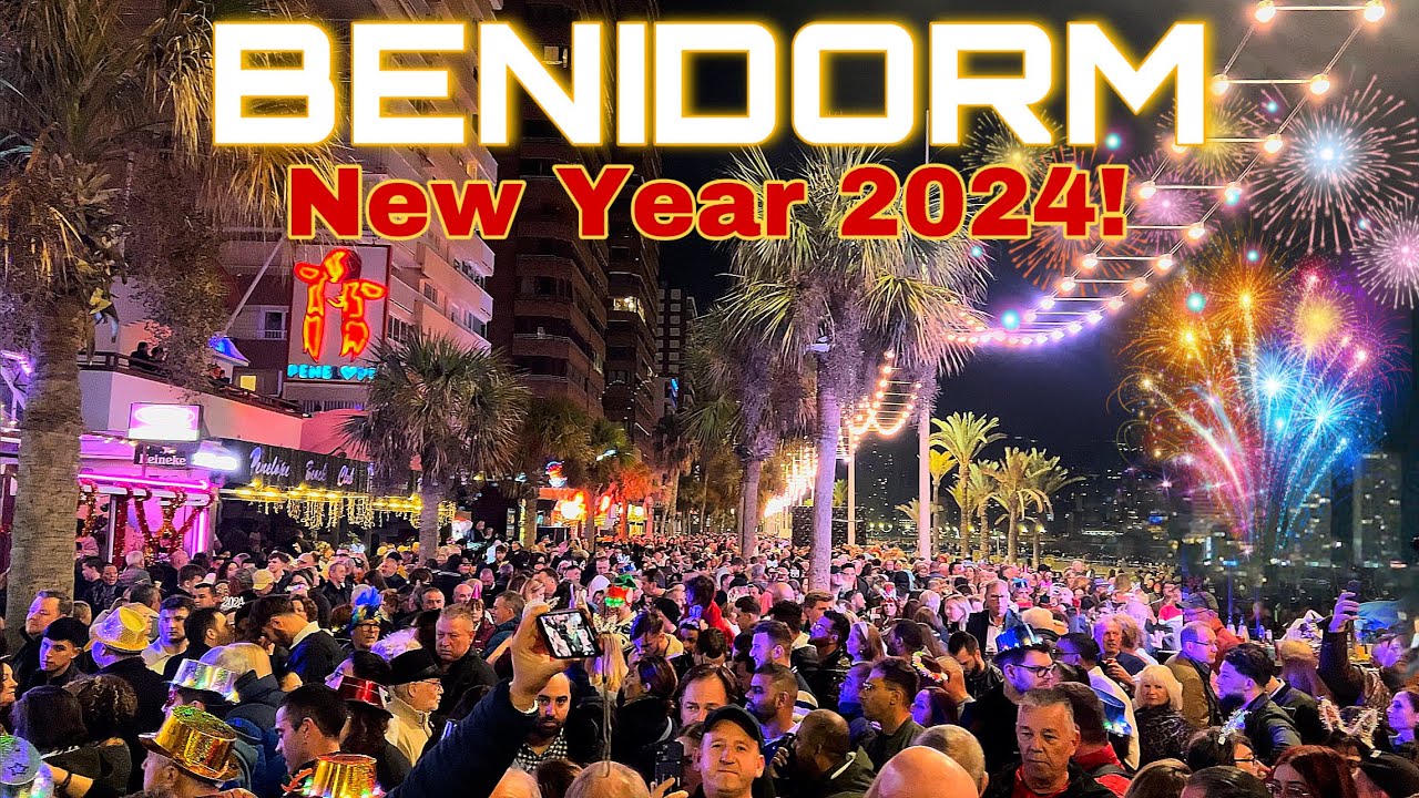 Benidorm 2024 - MASSIVE New Year´s Celebration!🍾🎉