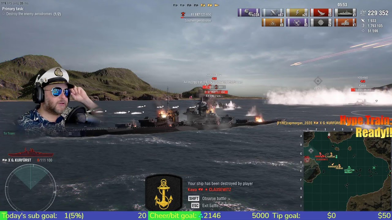 CC 🔥 1.6 Million Coal for Surcouf Submarine 🔥 Warships PC NA