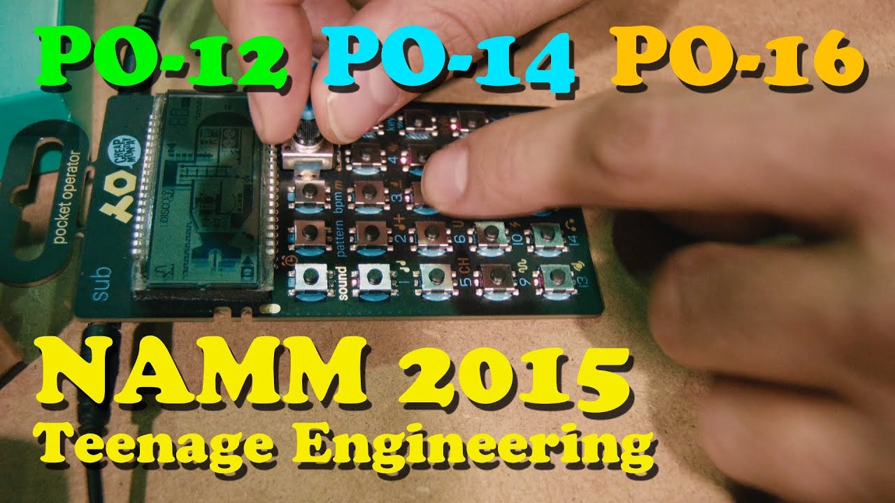 Teenage Engineering's PO-12, 14 and 16 NAMM 2015