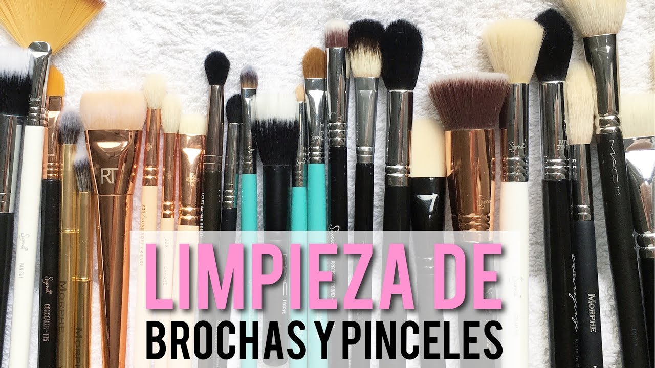 COMO LIMPIAR BROCHAS, PINCELES Y ESPONJAS DE MAQUILLAJE ● HOW TO CLEAN MAKEUP BRUSHES